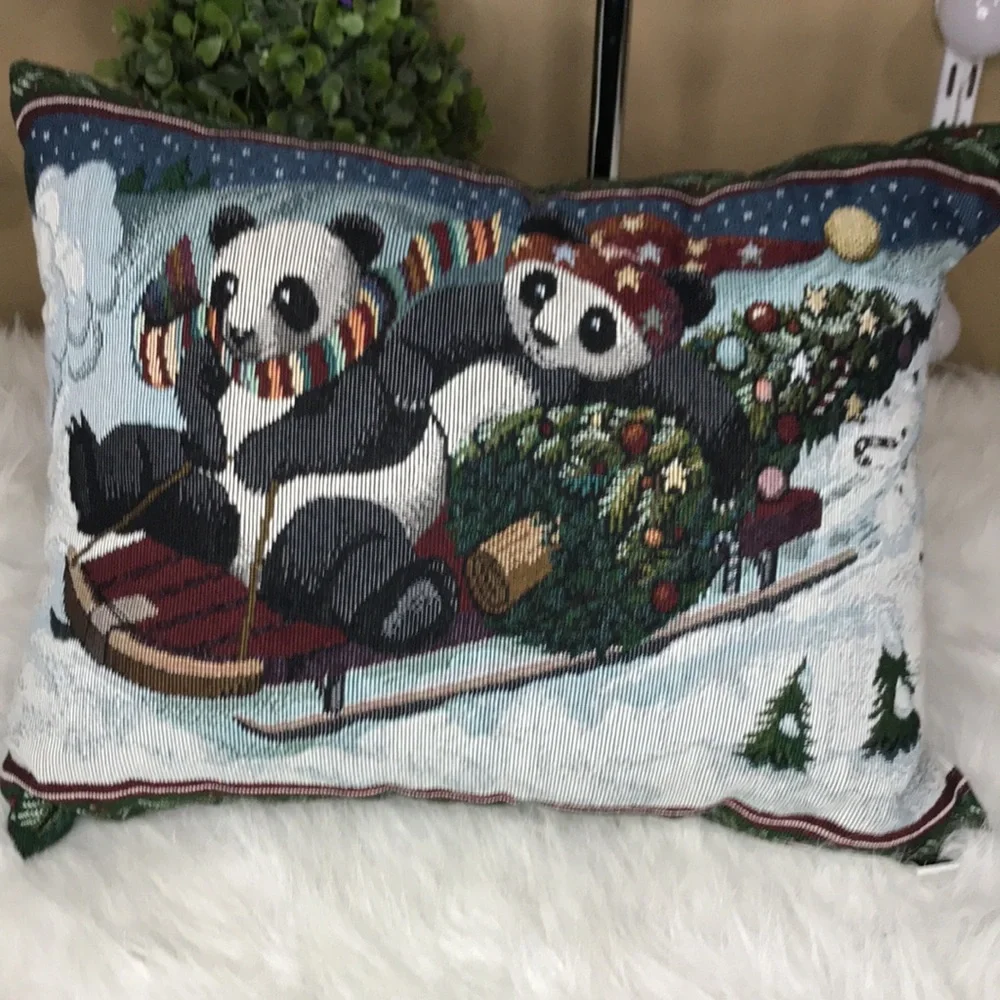 Panda Bears Pillow